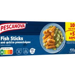 Fish Sticks από φιλέτο μπακαλιάρου 10+5 Δώρο Pescanova (450gr)
