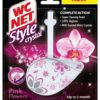 Rim Block Style Crystal Pink Flowers WC Net (36