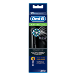 Ανταλλακτικές Κεφαλές Ηλεκτρικής Οδοντόβουρτσας CrossAction Black Oral-B (4τεμ)