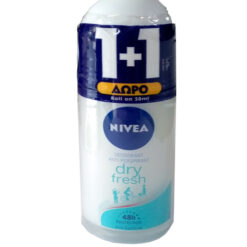 Αποσμητικό Roll on Dry Fresh Nivea (50 ml) 1+1Δώρο