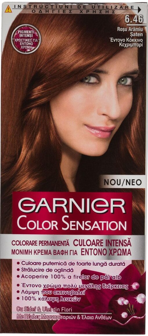 Βαφή Mαλλιών Color Sensation Κόκκινο Κεχριμπάρι 6.46 (40 ml)