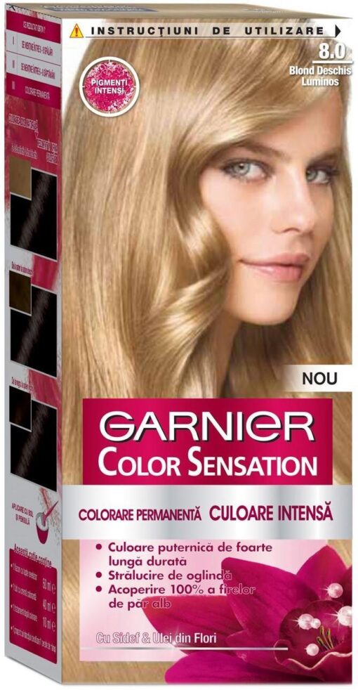 Βαφή Μαλλιών Color Sensation Φωτεινό Ξανθό Ανοιχτό 8.0 (40 ml)