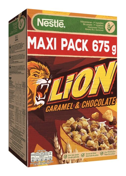 Δημητριακά με Καραμέλα & Σοκολάτα Lion Nestle (675g)