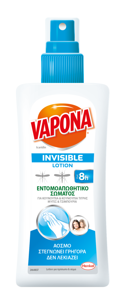 Εντομοαπωθητικό Σώμτος Invisible Lotion Vapona (100 ml)
