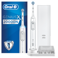 Ηλεκτρική Οδοντόβουρτσα Λευκή Genius X 20000N Oral-B (1τεμ)