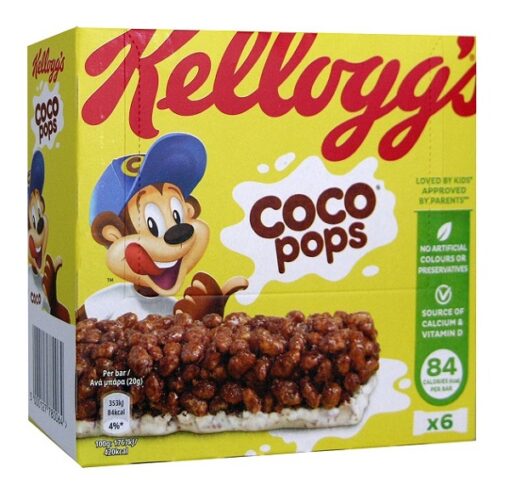 Μπάρες Δημητριακών Coco Pops Panini Kellogg's (6x20g)