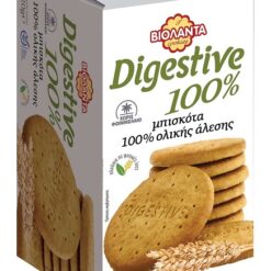 Μπισκότα Digestive 100% Ολικής Άλεσης Βιολάντα (220g)