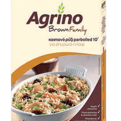 Ρύζι 10 λεπτών Καστανό Agrino (500 g)
