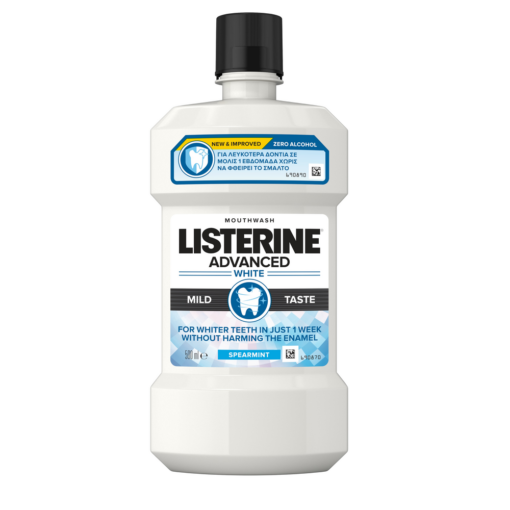 Στοματικό Διάλυμα με Ήπια Γεύση Advanced White Listerine (500ml)