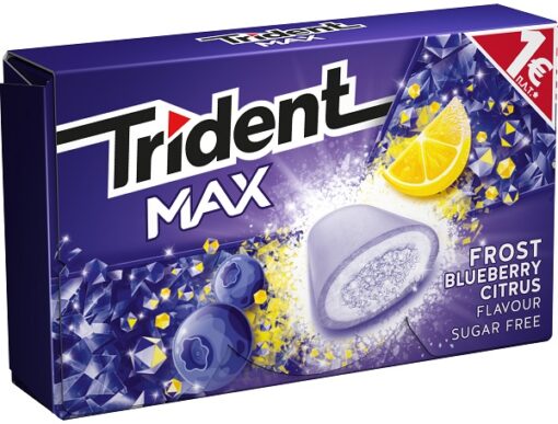 Τσίχλες με γεύση Frost Blueberry Citrus Trident Max (20g)