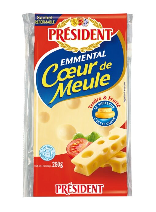 Τυρί Emmental σε κομμάτι 45% President (250 g)
