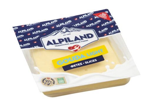 Τυρί Gouda light σε Φέτες Alpiland (200g)
