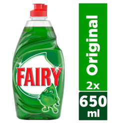 Υγρό Πιάτων Original Ultra Fairy (2x650ml) το 2ο τεμ -40%