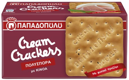 Cream Crackers Πολύσπορα Παπαδοπούλου (195g)