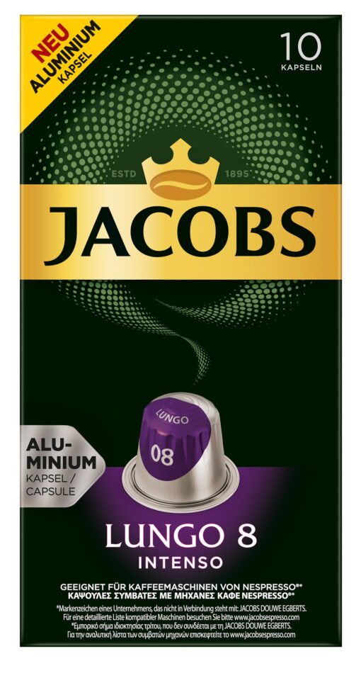 Espresso Κάψουλες Lungo Intenso Jacobs (10 τεμ)