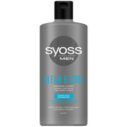 Ανδρικό Σαμπουάν Men Clean & Cool για Κανονικά/ Λιπαρά Μαλλιά Syoss (440ml)