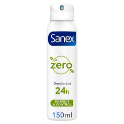 Αποσμητικό Spray Zero % Respect & Control Sanex (150ml)