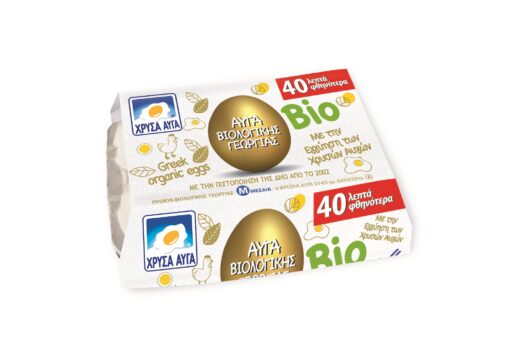 Αυγά Βιολογικής Γεωργίας Medium 6αδα Χρυσά Αυγά (53-63 g) -0