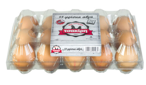 Αυγά Μικρά 15αδα Τσακίρη (ως 53 g) 