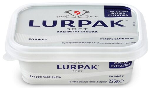 Βούτυρο Soft Ελαφρύ & ελαφρά αλατισμένο Lurpak (225 g)