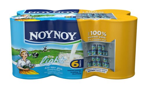 Γάλα Συμπυκνωμένο Light Multipack ΝΟΥΝΟΥ (6x400g)