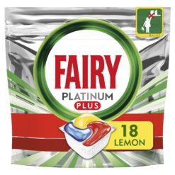 Κάψουλες Πλυντηρίου Πιάτων Λεμόνι Platinum Plus All In One Fairy (2x18τεμ) 1+1 Δώρο