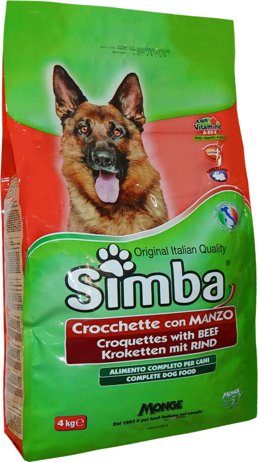 Κροκέτα σκύλου με Μοσχάρι Simba (4kg)