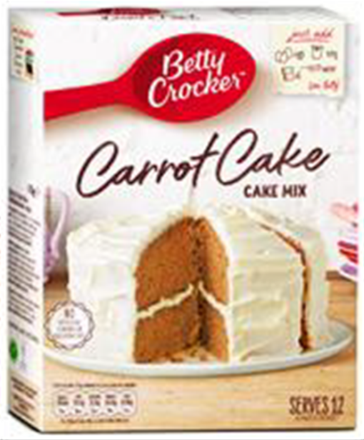 Μείγμα για Κέικ Καρότου Betty Crocker (425g)