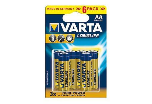 Μπαταρίες Αλκαλικές Long Life AA Varta (6τεμ)