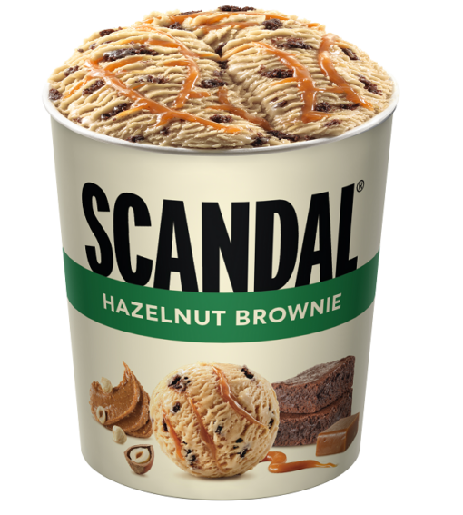 Παγωτό Οικογενειακό Hazelnut-Brownie Scandal (750 ml)