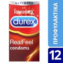Προφυλακτικά Χωρίς Λάτεξ Real Feel Durex 12 τεμάχια