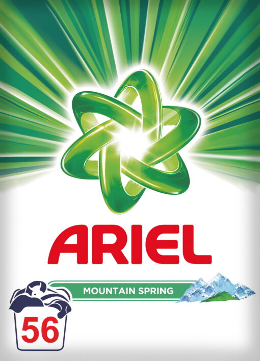 Σκόνη Απορρυπαντικό Πλυντηρίου Mountain Spring Ariel (56μεζ)