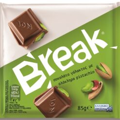 Σοκολάτα Γάλακτος με Φυστίκια Break ΙΟΝ (85g)