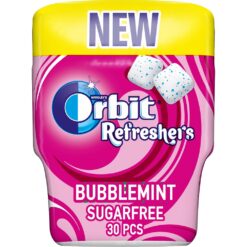 Τσίχλες Bubblemint Μπουκάλι Refreshers Orbit (67g)