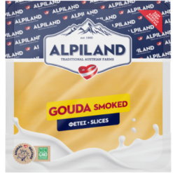 Τυρί Gouda Καπνιστή σε Φέτες Alpiland (10 Φέτες) (200g)
