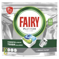 Κάψουλες Πλυντηρίου Πιάτων Regular Platinum All In One Fairy (2x22τεμ) 1+1 Δώρο