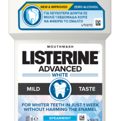 Στοματικό Διάλυμα με Ήπια Γεύση Advanced White Listerine (2x500ml) 1+1 Δώρο