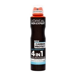 Carbon Protect Spray 48ωρη Ολική Προστασία Ενάντια στον Ιδρώτα L'Oreal Men Expert (150ml)