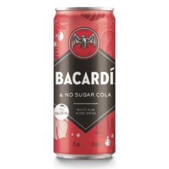 Έτοιμο cocktail Bacardi & no-sugar cola (250 ml)