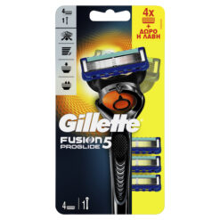 Ανταλλακτικά Ξυραφάκια Fusion 5 Proglide Gillette (4τεμ) + Δώρο η Λαβή