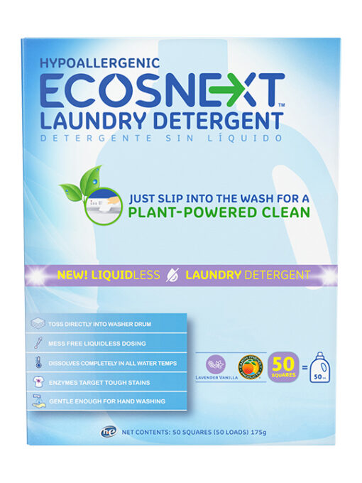 Απορρυπαντικό Πλυντηρίου Ρούχων σε Φύλλα Λεβάντα Ecos (50τεμ)