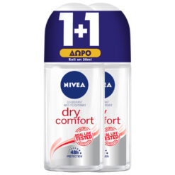 Αποσμητικό Roll On Dry Comfort Nivea Deo (50 ml) 1+1 Δώρο