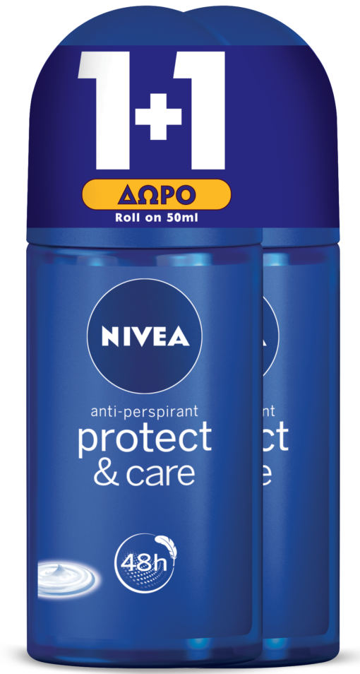 Αποσμητικό Roll On Protect & Care Nivea Deo (50 ml) 1+1 Δώρο