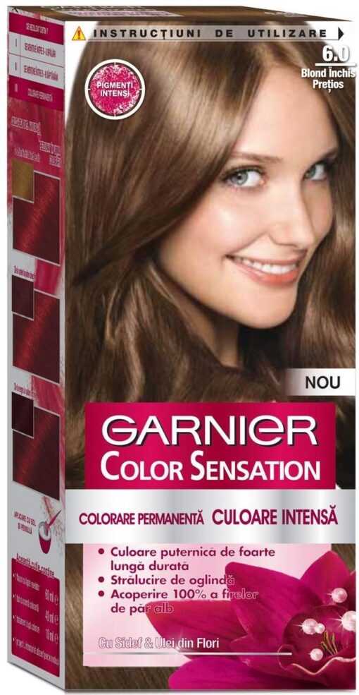 Βαφή Mαλλιών Color Sensation Σκούρο Ξανθό 6.0 (40 ml)