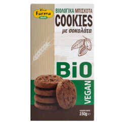 Βιολογικά Μπισκότα με Σοκολάτα Vegan Bio Farma (150 g)