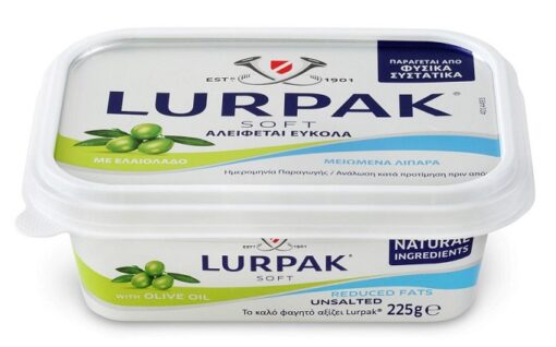 Βούτυρο Soft με Μειωμένα Λιπαρά με Ελαιόλαδο Lurpak (225 g)