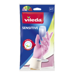 Γάντια Οικιακής Χρήσης Sensitive Small Vileda ( 1 τεμ) 