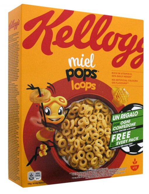 Δημητριακά Miel Pops Loops Kellogg's (330g)