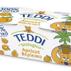Επιδόρπιο Γιαουρτιού Βιολογικό Βερίκοκο Teddi (2 x115 g)