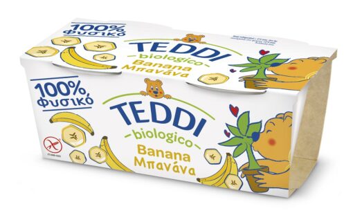 Επιδόρπιο Γιαουρτιού Βιολογικό Μπανάνα Teddi (2 x115 g)